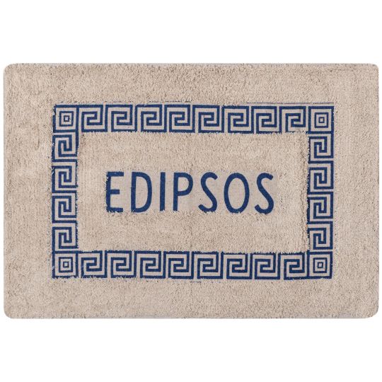 Πατάκι μαίανδρος Αιδηψός (40cm x 60cm) μπλέ