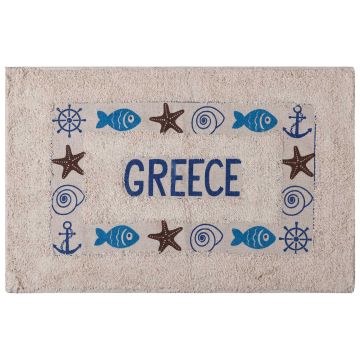 Πατάκι ψάρι GREECE (50cm x 80cm) μπλέ