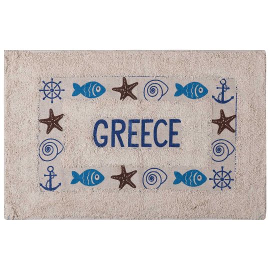 Πατάκι ψάρι GREECE (50cm x 80cm) μπλέ