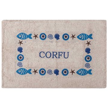 Πατάκι μάτι CORFU (40cm x 60cm) μπλέ