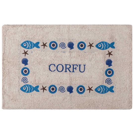 Πατάκι μάτι CORFU (50cm x 80cm) μπλέ