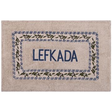 Πατάκι ελιά Λευκάδα (50cm x 80cm) μπλέ