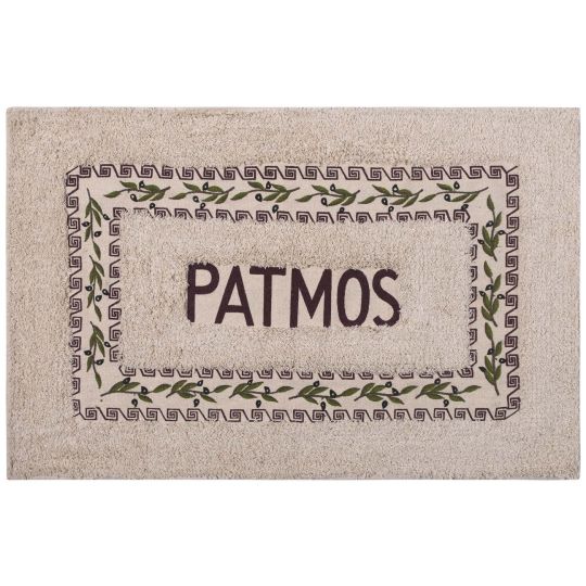 Πατάκι ελιά Πάτμος (50cm x 80cm) καφέ