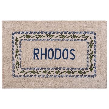 Πατάκι ελιά Ρόδος (50cm x 80cm) μπλέ