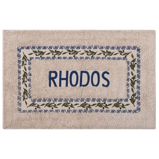 Πατάκι ελιά Ρόδος (50cm x 80cm) μπλέ