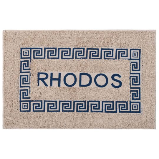 Πατάκι μαίανδρος Ρόδος (50cm x 80cm) μπλέ