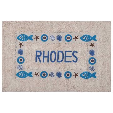 Πατάκι μάτι RHODES (40cm x 60cm) μπλέ