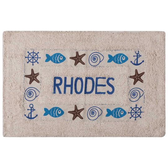 Πατάκι ψάρι RHODES (50cm x 80cm) μπλέ