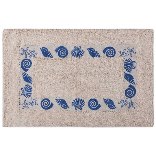Πατάκι κοχύλι σκέτο (50cm x 80cm) μπλέ