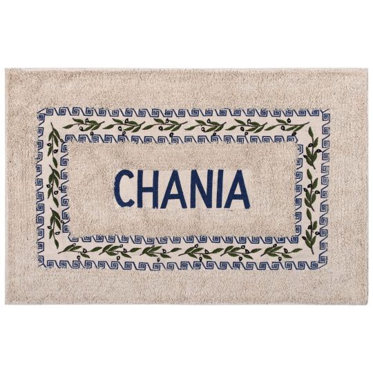 Πατάκι ελιά Χανιά (50cm x 80cm) μπλέ