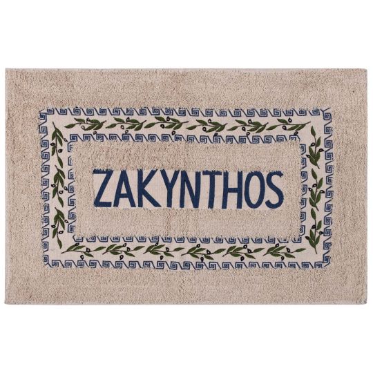 Πατάκι ελιά Ζάκυνθος (50cm x 80cm) μπλέ