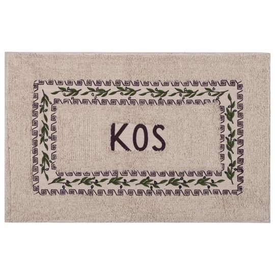 Πατάκι ελιά Κώς (50cm x 80cm) καφέ