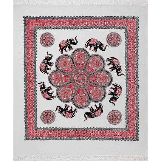 Silk Fashion Pestemal διπλό (220cm x 240cm) 6 κόκκινο