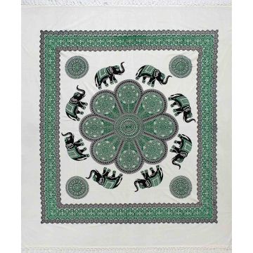 Silk Fashion Pestemal διπλό (220cm x 240cm) 7 πράσινο