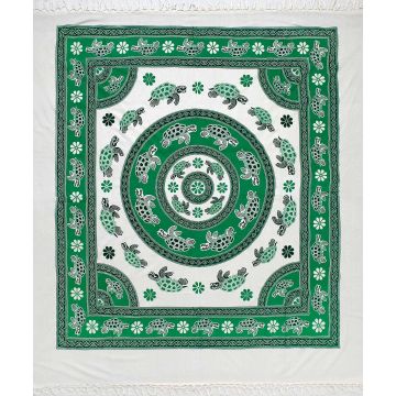 Silk Fashion Pestemal διπλό (220cm x 240cm) 11 πράσινο