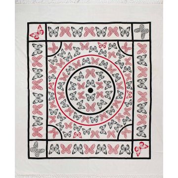 Silk Fashion Pestemal διπλό (220cm x 240cm) 13 κόκκινο