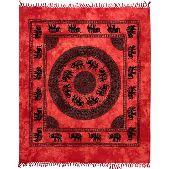 Silk Fashion Pestemal διπλό (220cm x 240cm) 18 κόκκινο