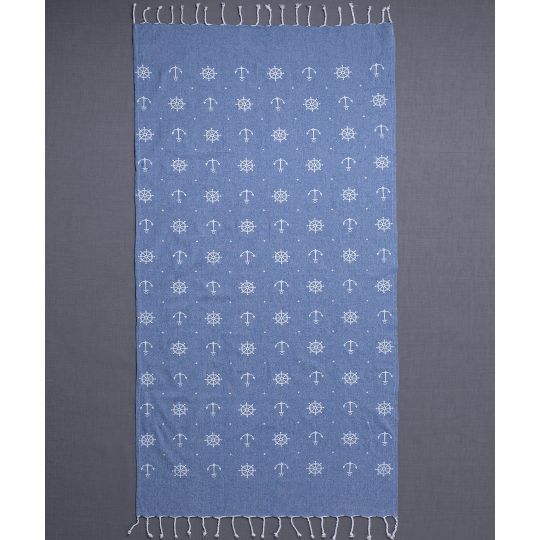 Silk Fashion Pestemal sf1755 (90cm x 180cm) μπλέ