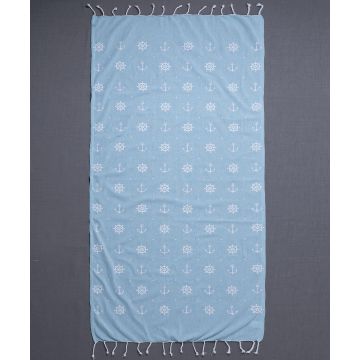 Silk Fashion Pestemal sf1755 (90cm x 180cm) σιέλ