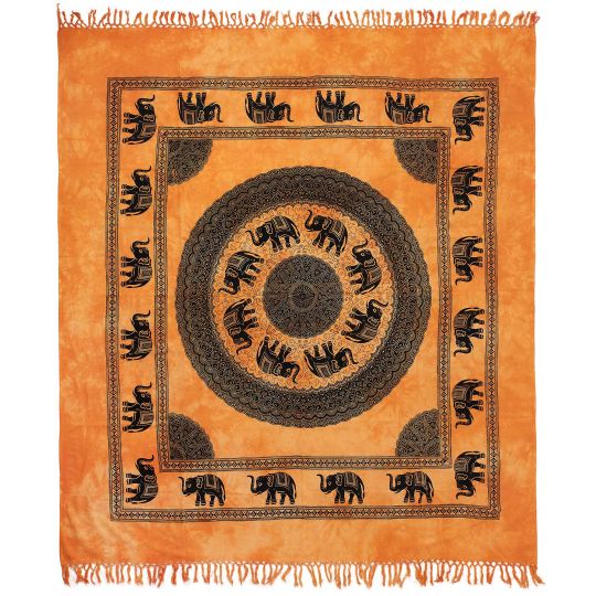 Silk Fashion Pestemal διπλό (220cm x 240cm) 19 πορτοκαλί