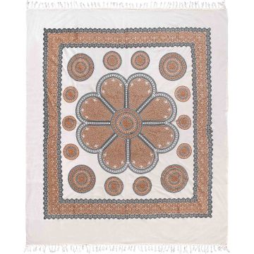 Silk Fashion Pestemal διπλό (220cm x 240cm) 20 μπέζ