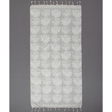 Silk Fashion Pestemal sf07 (90cm x 180cm) ανοιχτό γκρί