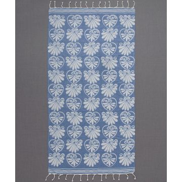 Silk Fashion Pestemal sf07 (90cm x 180cm) μπλέ