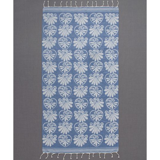 Silk Fashion Pestemal sf07 (90cm x 180cm) μπλέ