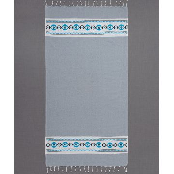 Silk Fashion Pestemal nkp707 (90cm x 180cm) γκρί