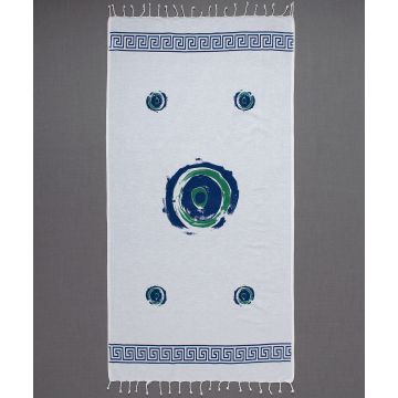 Silk Fashion Pestemal nkp701 (90cm x 180cm) λευκό