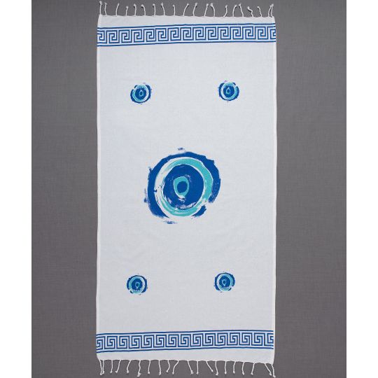 Silk Fashion Pestemal nkp710 (90cm x 180cm) λευκό