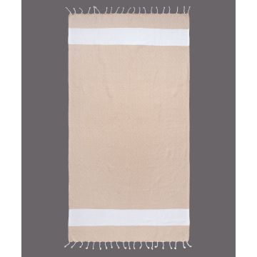 Silk Fashion Pestemal nkp12 (90cm x 180cm) μπέζ