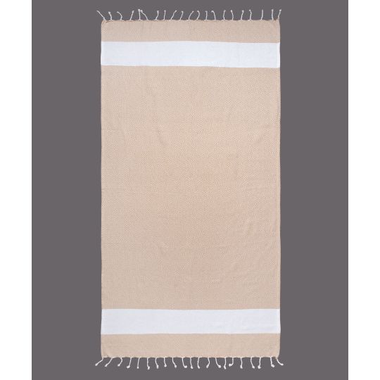 Silk Fashion Pestemal nkp12 (90cm x 180cm) μπέζ