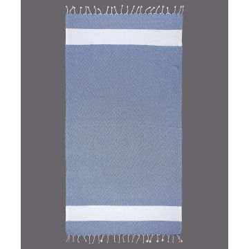 Silk Fashion Pestemal nkp12 (90cm x 180cm) μπλέ ροαγιάλ