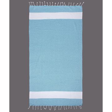 Silk Fashion Pestemal nkp12 (90cm x 180cm) σιέλ