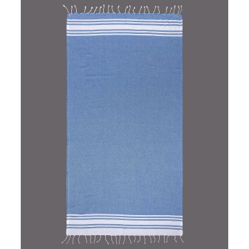 Silk Fashion Pestemal nkp264 (90cm x 180cm) μπλέ ροαγιάλ