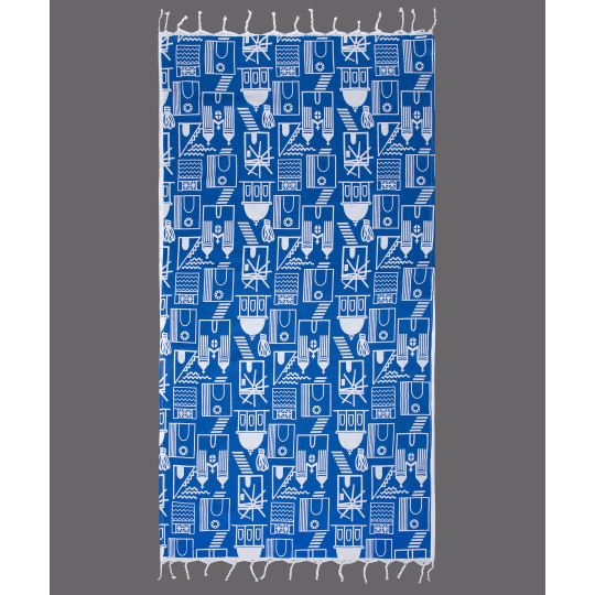 Silk Fashion Pestemal nkp540 (90cm x 180cm) μπλέ ροαγιάλ