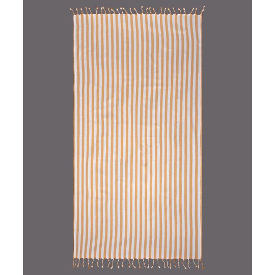 Silk Fashion Pestemal nkp666 (90cm x 180cm) κροκί