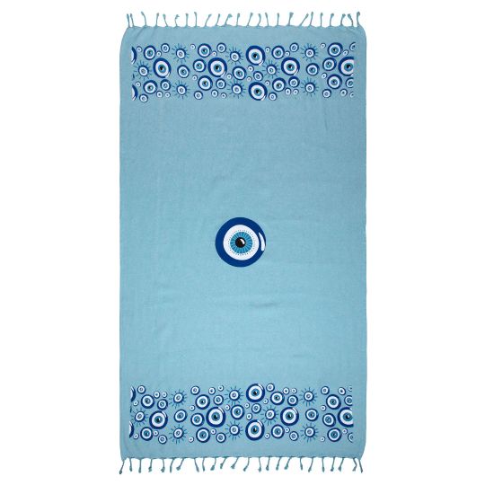 Pestemal nkp544 (90cm x 180cm) σιέλ