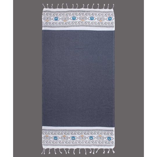 Pestemal nkp554 (90cm x 180cm) μπλέ