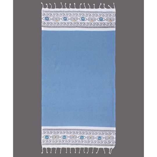 Pestemal nkp554 (90cm x 180cm) σιέλ