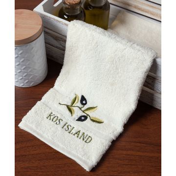 Πετσέτα Σώματος ( 70cm x 140cm ) Εκρού με κλαδί ΚΩΣ