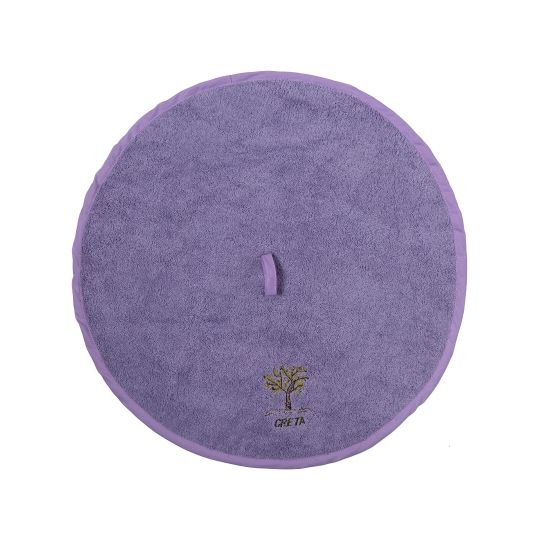 Στρογγυλή πετσέτα με κρεμαστράκι (48cm) λιλά ΚΡΗΤΗ