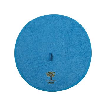 Στρογγυλή πετσέτα με κρεμαστράκι (48cm) μπλέ ΚΡΗΤΗ