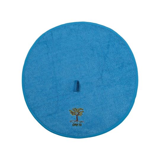 Στρογγυλή πετσέτα με κρεμαστράκι (48cm) μπλέ ΚΡΗΤΗ