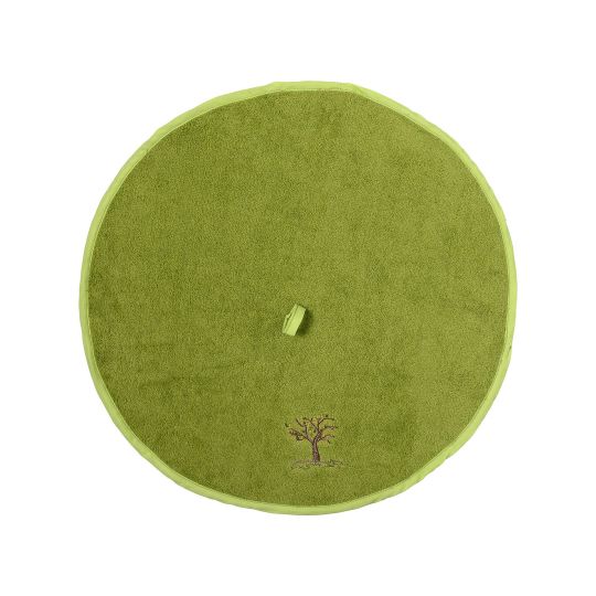 Στρογγυλή πετσέτα με κρεμαστράκι (48cm) πράσινη