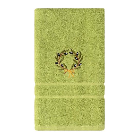 Silk Fashion Πετσέτα Σώματος ( 70cm x 140cm ) Πράσινο με στεφάνι