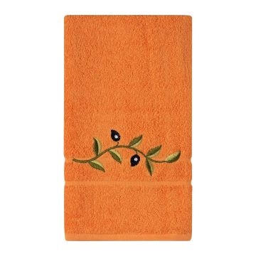 Silk Fashion Πετσέτα Σώματος ( 70cm x 140cm ) Πορτοκαλί με κλαδί