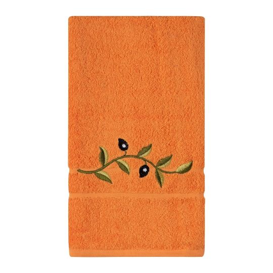 Silk Fashion Πετσέτα Σώματος ( 70cm x 140cm ) Πορτοκαλί με κλαδί
