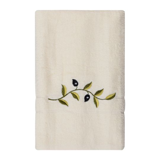 Silk Fashion Πετσέτα Προσώπου ( 50cm x 100cm ) Εκρού με κλαδί